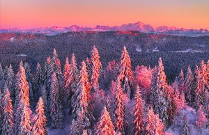 Paysage du Jura vue Mt Blanc 2